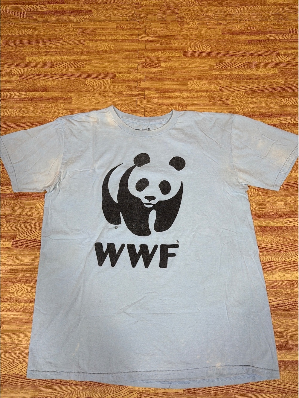 WWF World Wildlife Fund Panda Logo JEM Sportswear Gray T-Shirt L